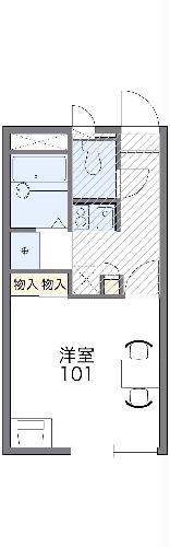 レオパレスペル テ(1K/2階)の間取り写真