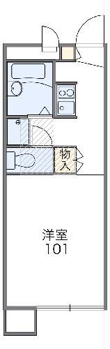 レオパレスラフレーズ(1K/2階)の間取り写真