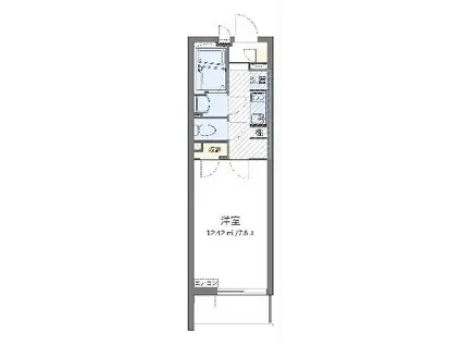 クレイノMARUCHANCHI(1K/3階)の間取り写真