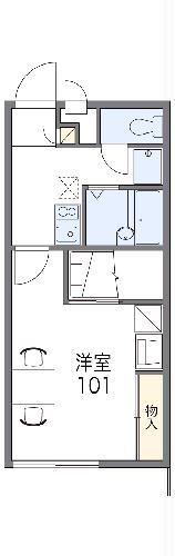 レオパレスビオラ(1K/1階)の間取り写真