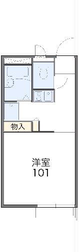 レオパレス前川1(1K/2階)の間取り写真