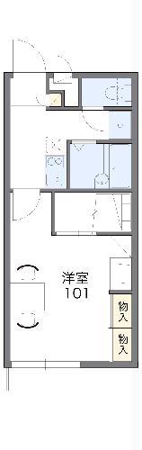 レオパレスパル(1K/2階)の間取り写真
