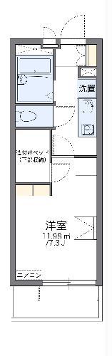 レオパレスシフォン(1K/1階)の間取り写真