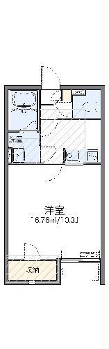 レオネクストリバティー(1K/2階)の間取り写真