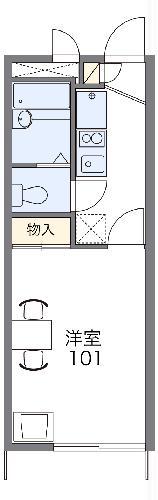 レオパレスシンフォニー(1K/2階)の間取り写真