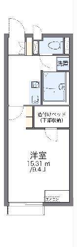 レオネクストミウ(1K/1階)の間取り写真