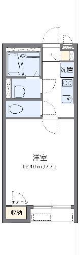 クレイノSHINONOME(1K/1階)の間取り写真