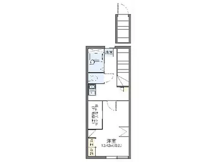 レオパレススカイヒル(1K/2階)の間取り写真