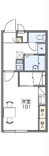 レオパレスルーペ1075(1K/3階)の間取り写真