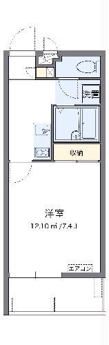 クレイノアセントグリーン小禄(1K/1階)の間取り写真