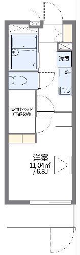 レオパレス若竹2(1K/1階)の間取り写真