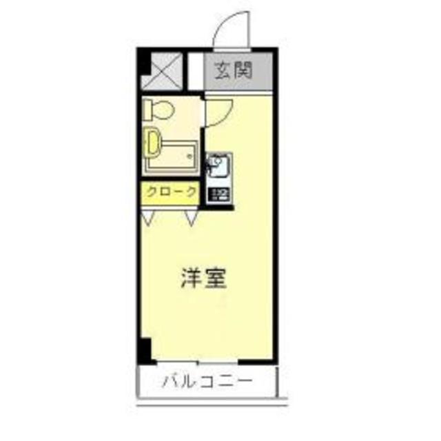 プライム蛍池(1K/3階)の間取り写真