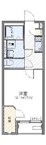 レオネクスト田中後(1K/1階)の間取り写真