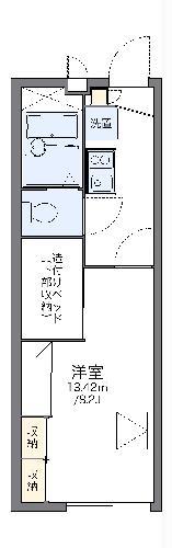 レオパレスマ シェリー(1K/1階)の間取り写真