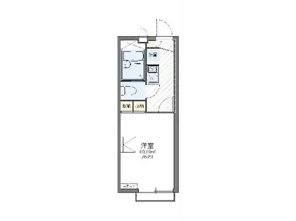レオパレスアイアイ(1K/2階)の間取り写真
