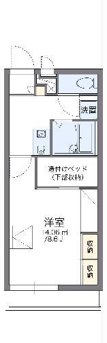レオパレスイースト STAR(1K/1階)の間取り写真