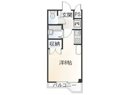 グランデュール56(ワンルーム/1階)の間取り写真