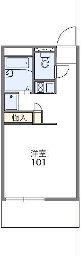 レオパレストウィンクル妙典B(1K/3階)の間取り写真