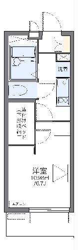レオパレス駅東(1K/2階)の間取り写真