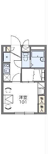 レオパレス嘉明(1K/2階)の間取り写真