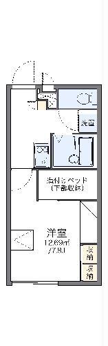 レオパレス天神林Ⅱ(1K/2階)の間取り写真