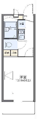 レオパレス富士見台(1K/2階)の間取り写真