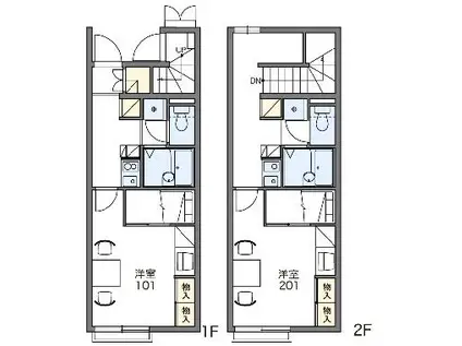 レオパレスアルシュ(1K/1階)の間取り写真