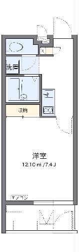 クレイノかりゆしⅡ(1K/1階)の間取り写真