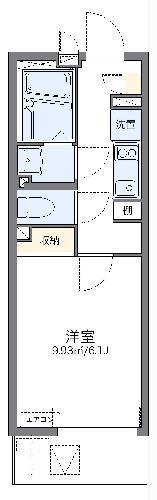 レオネクストHANAWADA(1K/2階)の間取り写真