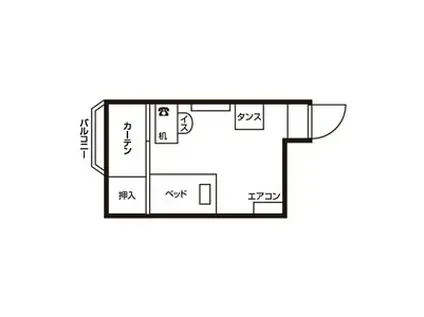 ドーミー池下(ワンルーム/3階)の間取り写真