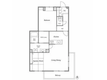 R1 COURT 豊中(2LDK/3階)の間取り写真