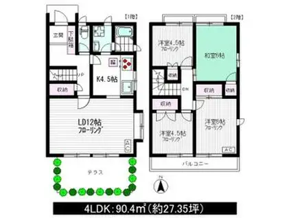 林コンパウンド(4LDK)の間取り写真
