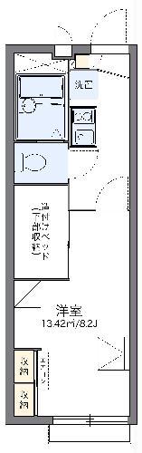 レオパレスエクレールⅡ(1K/2階)の間取り写真