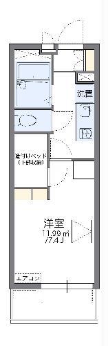 レオパレスニューセレッソ(1K/3階)の間取り写真