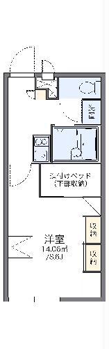 レオパレス鈴木(1K/1階)の間取り写真