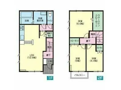 サンライズ今宮(3LDK)の間取り写真
