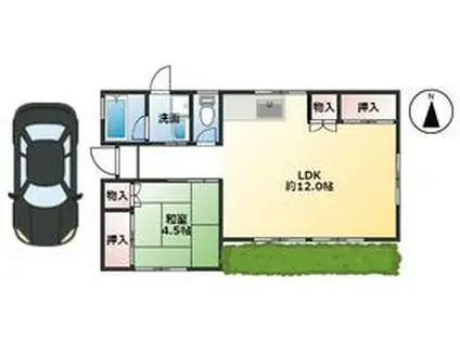 外房線 長者町駅 徒歩36分 1階建 築29年(1LDK)の間取り写真