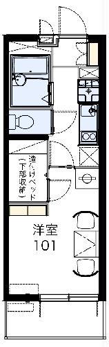 レオパレス三九郎(1K/2階)の間取り写真