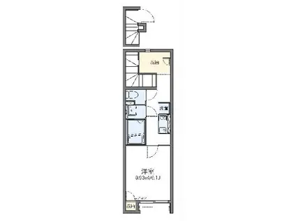 レオネクストエスポワール(1K/2階)の間取り写真