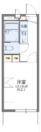 レオパレスプリムローズ前沢(1K/1階)の間取り写真