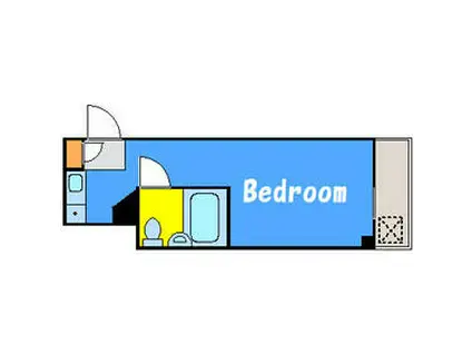 トップ大森(1K/6階)の間取り写真