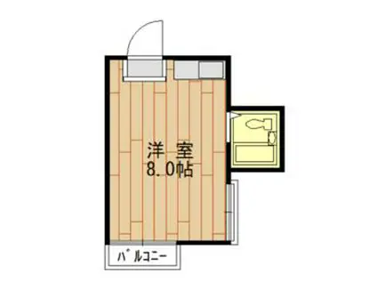 ナスカ21別府(ワンルーム/2階)の間取り写真