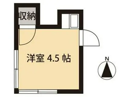 竹林コテージ第五迎賓ゲスト館(ワンルーム/1階)の間取り写真