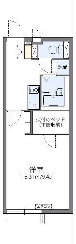 レオネクストMINE(1K/2階)の間取り写真