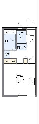 レオパレスはあとふる(1K/2階)の間取り写真