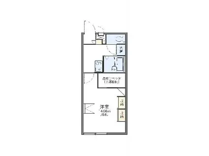 レオパレスエスペランサ(1K/2階)の間取り写真
