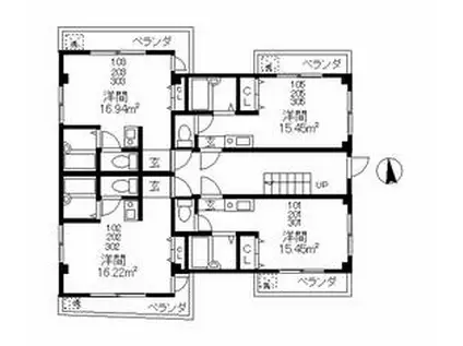 K.M.KOKUBUNJI(ワンルーム/1階)の間取り写真
