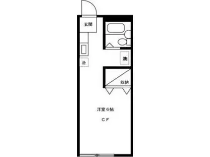 メゾン・ド・アキ(1K/2階)の間取り写真