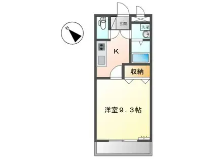 リバーサイド都(1K/1階)の間取り写真