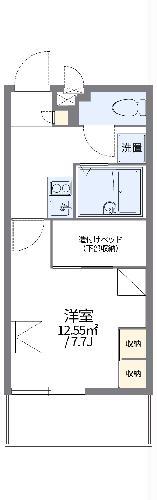 レオパレスコーラルアイルⅡ(1K/3階)の間取り写真